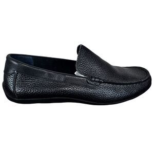 NEW TOMMY BAHAMA NASSAU BLACK‎ LEATHER VENETIAN LOAFERS SIZE 10.5 D